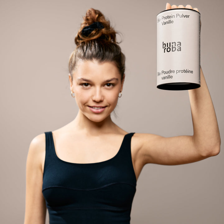 Poudre de protéines de vanille biologique