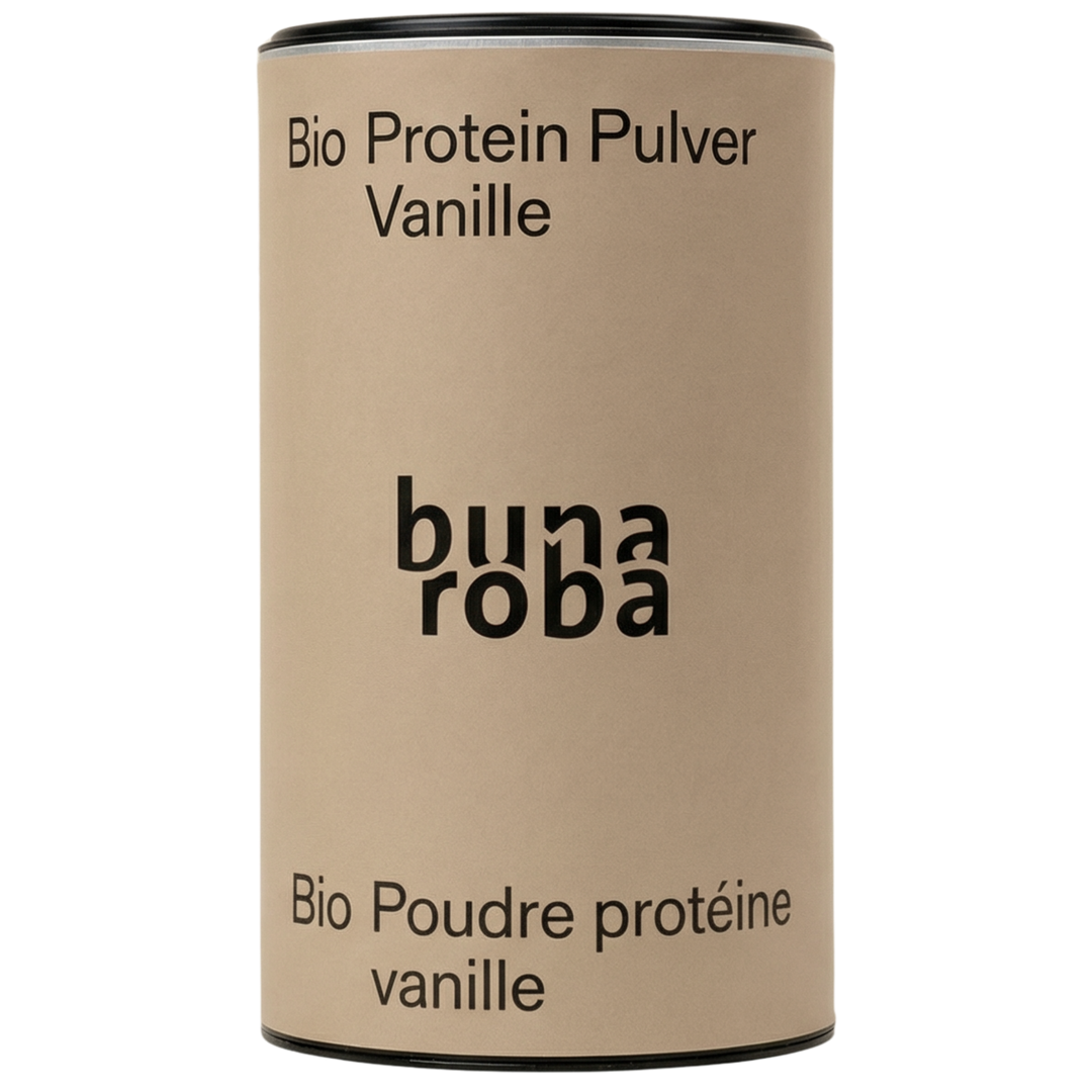 Poudre de protéines de vanille biologique
