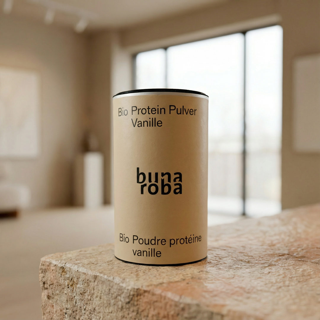 Poudre de protéines de vanille biologique