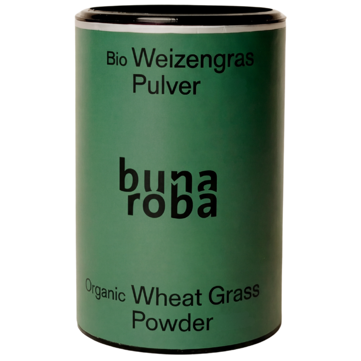 Poudre d'herbe de blé biologique